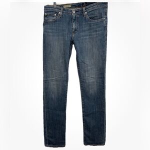 AG Adriano Goldschmied Jeans 30 The Premiere Skinny Straight Blue Stretch Denim